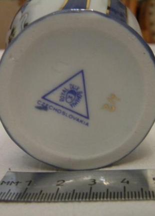 Коллекционная ваза вазочка royal dux фарфор богемия чехословакия №1