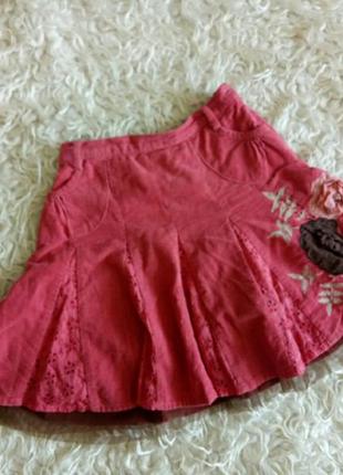 Юбка с цветами