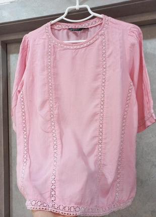 Красивая нежная блузка с макраме