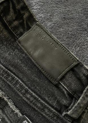 Черные / графитовые джинсовые шорты xxs/xs 348 фото