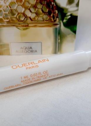 Guerlain aqua allegoria mandarine basilic💥оригинал миниатюра пробник mini spray 1 мл книжка7 фото