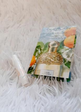 Guerlain aqua allegoria mandarine basilic💥оригинал миниатюра пробник mini spray 1 мл книжка9 фото