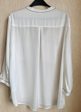 Красива ошатна біла блуза!2 фото