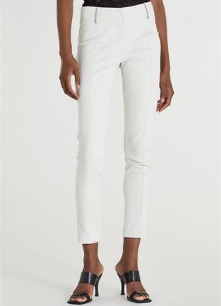 Штаны брюки со строчками белые брюки patrizia pepe