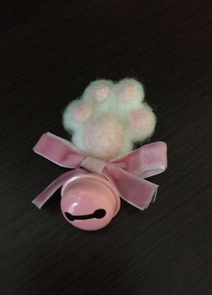 Заколки кошачьи лапки с колокольчиками аниме лолита косплей