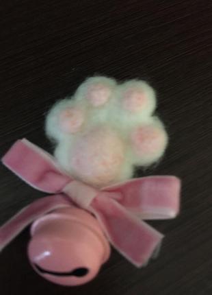 Заколки кошачьи лапки с колокольчиками аниме лолита косплей