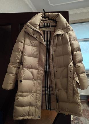 Пуховик burberry brit, пальто burberry brit, куртка burberry brit, парка burberry brit, пальто-пуховик burberry brit, длинная куртка burberry brbit4 фото