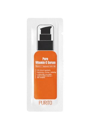 Сыворотка с витамином пробник с purito pure vitamin c serum