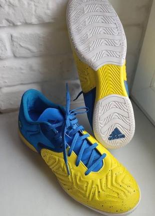 Adidas x 51.2 court yellow blue brazil залки сороканожки футбольные кроссовки оригинал2 фото