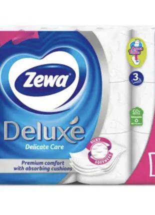 Zewa туалетний папір deluxe білий 3 сл 12 рулонів