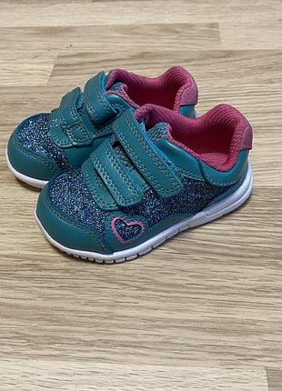 Кроссовки кожаные туфли clarks 20 размер