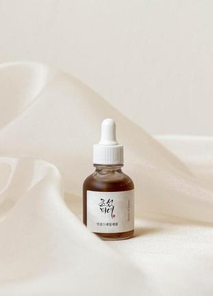 Відновлювальна сироватка з женьшенем та муцином равлика beauty of joseon ginseng revive serum