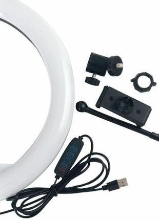 Лампа кільцева ring fill light qx-300 30 см 12 дюймів usb без тримача (код товару:25632)2 фото