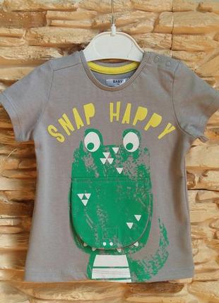 Футболка pepco на 6-9 месяцев (размер 74)