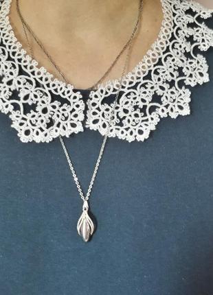 Воротничок фриволите