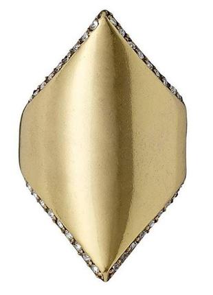 Кольцо pilgrim золото+камни горного хрусталя. размер -172 фото