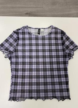 Женская женская футболка топ h&amp;m в сеточку