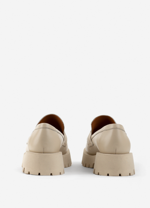 ❤️👞демісезон лофери кремові оксфорди 🔥бежеві броги туфлі оксфорды лоферы бежевые туфли👡5 фото