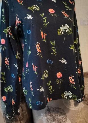 Гаренька натуральная блуза в цветочный принт3 фото