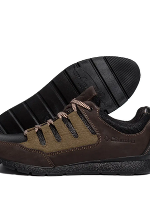 Мужские кожаные кроссовки col brown c31 ч\кор