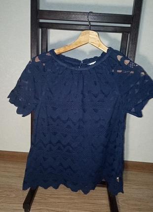 Синяя летняя блуза