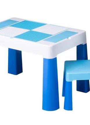 910 комплект дитячих меблів tega baby multifun (стіл + стільчик) (синій(blue))1 фото