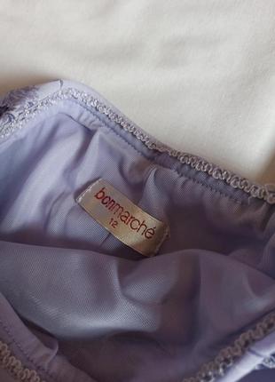 Лавандовая юбка миди в цветочный принт4 фото