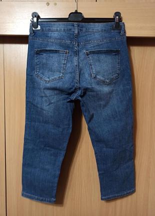 Стрейчевые джинсовые капри бриджи м5 фото