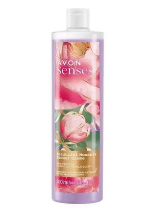 Крем-гель для душу «чудові моменти» avon senses (500 мл)1 фото