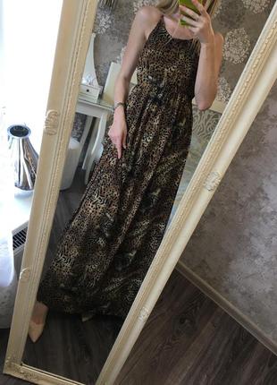 Сарафан в животный принт