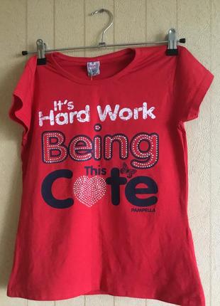 Футболка для девочки на рост 146-152