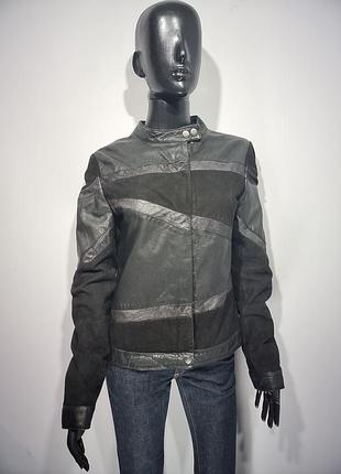Куртка натуральная кожа ikks размер m