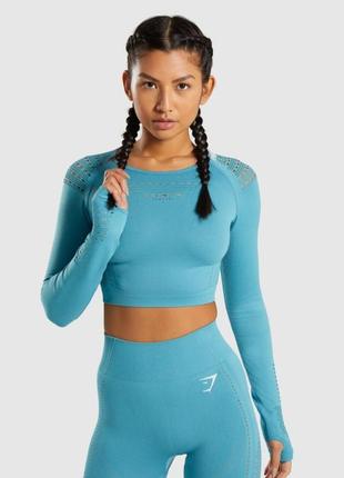 Gymshark flawless лонгслив кроптоп топ