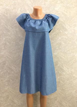 Платье с воланом размер 8-10