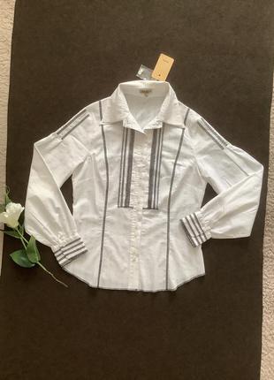 Блуза сорочка біла yuka франція р. 383 фото