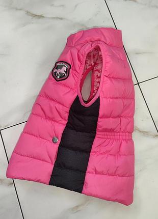 Розовая жилетка жилет безрукавка crane 7-8 лет (122-128см)