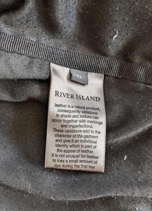 Винтажная river island кожаная куртка р xl9 фото