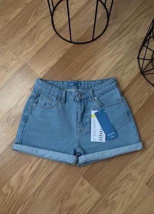 Джинсовые шорты mom fit