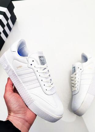 Жіночі кросівки adidas samba білі