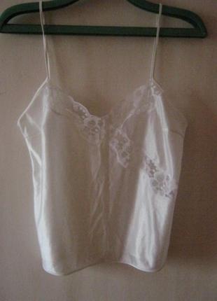 Топ майка комбинация блуза женская avance creation, тренд сезона - бельевой стиль, наш р 442 фото