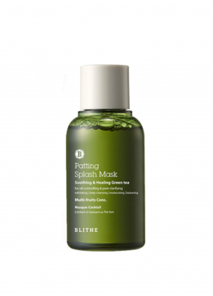 Успокаивающая сплэш-маска для проблемной кожи 70 мл blithe patting splash mask green tea