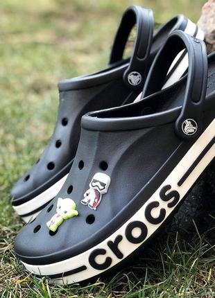 Чоловічі крокси сабо crocs bayband колір black