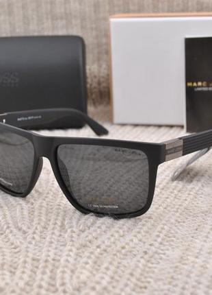 Фирменные солнцезащитные очки marc john polarized mj0772 на большое лицо матовые