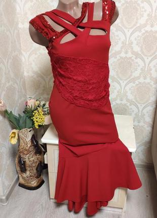 Шикарное вечернее платье