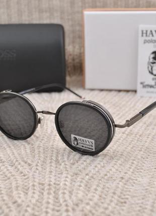 Фірмові сонцезахисні овальні окуляри з шорою havvs polarized hv680011 фото