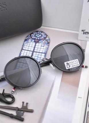 Фірмові сонцезахисні овальні окуляри з шорою havvs polarized hv68001 круглі7 фото