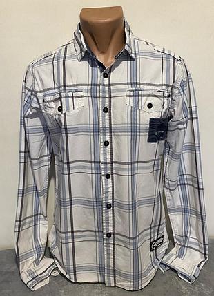 Мужская рубашка на кнопках (лот№84)