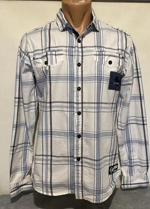 Мужская рубашка на кнопках (лот№84)