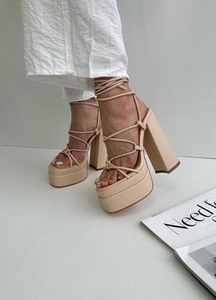 ‼️ разграждай!️ красивые бежевые босоножки 😍
