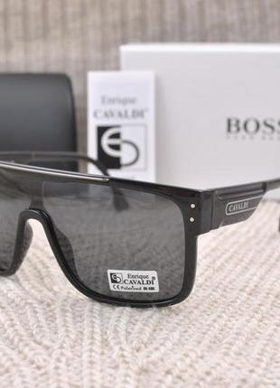 Оригинальные мужские солнцезащитные очки маска поляризованные enrique cavaldi polarized